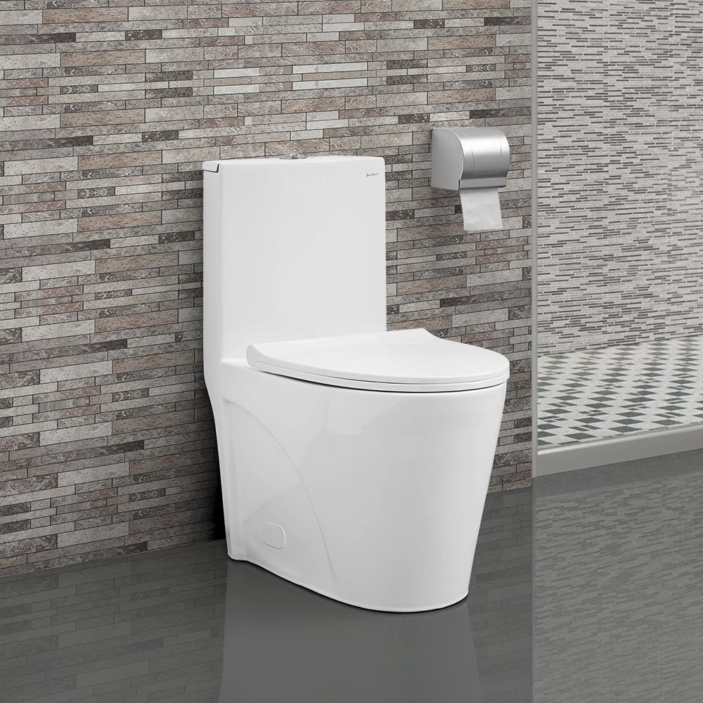 Plumbing Trends White Swiss Madison dual flush toilets
